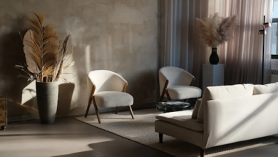 decorated living room with plants